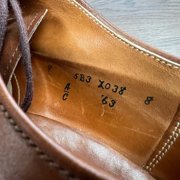 Alden 63 Brown V-Tip Split Toe Blucher 9 A/C - Picture 10 of 11